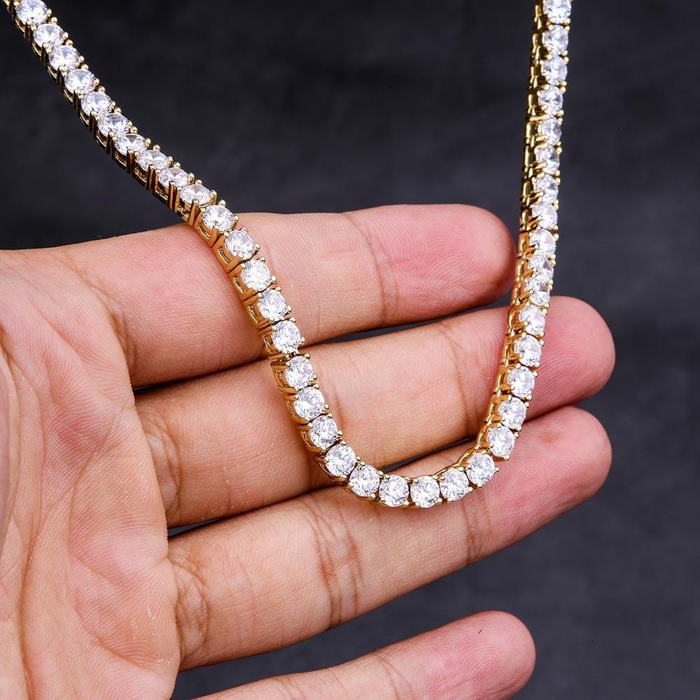 שרשרת טניס 5 מ"מ - זהב