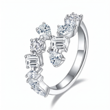 Seraphina Mixed Cut Ring - White Gold