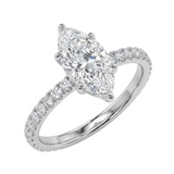 Aveline Marquise Ring - White Gold