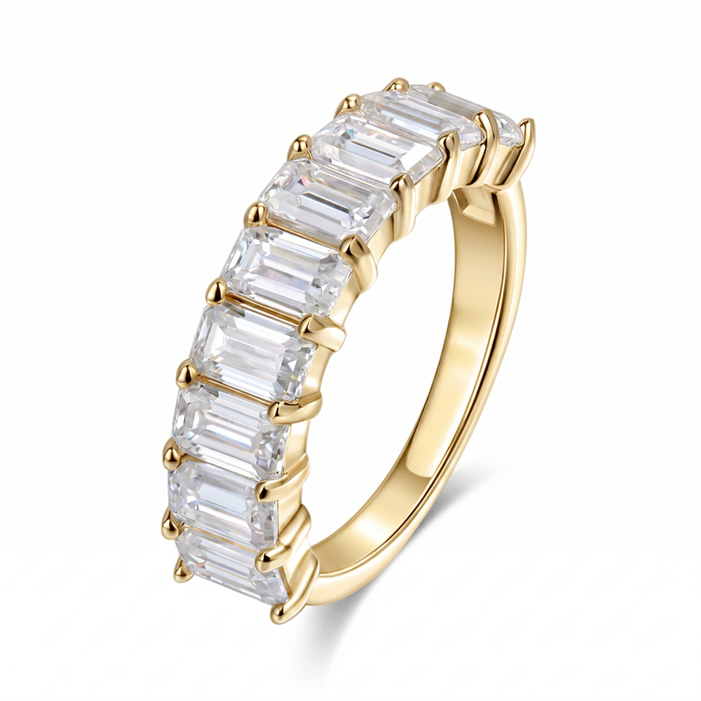 Monaco Emerald Ring - Gold