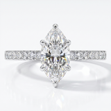 Aveline Marquise Ring - White Gold