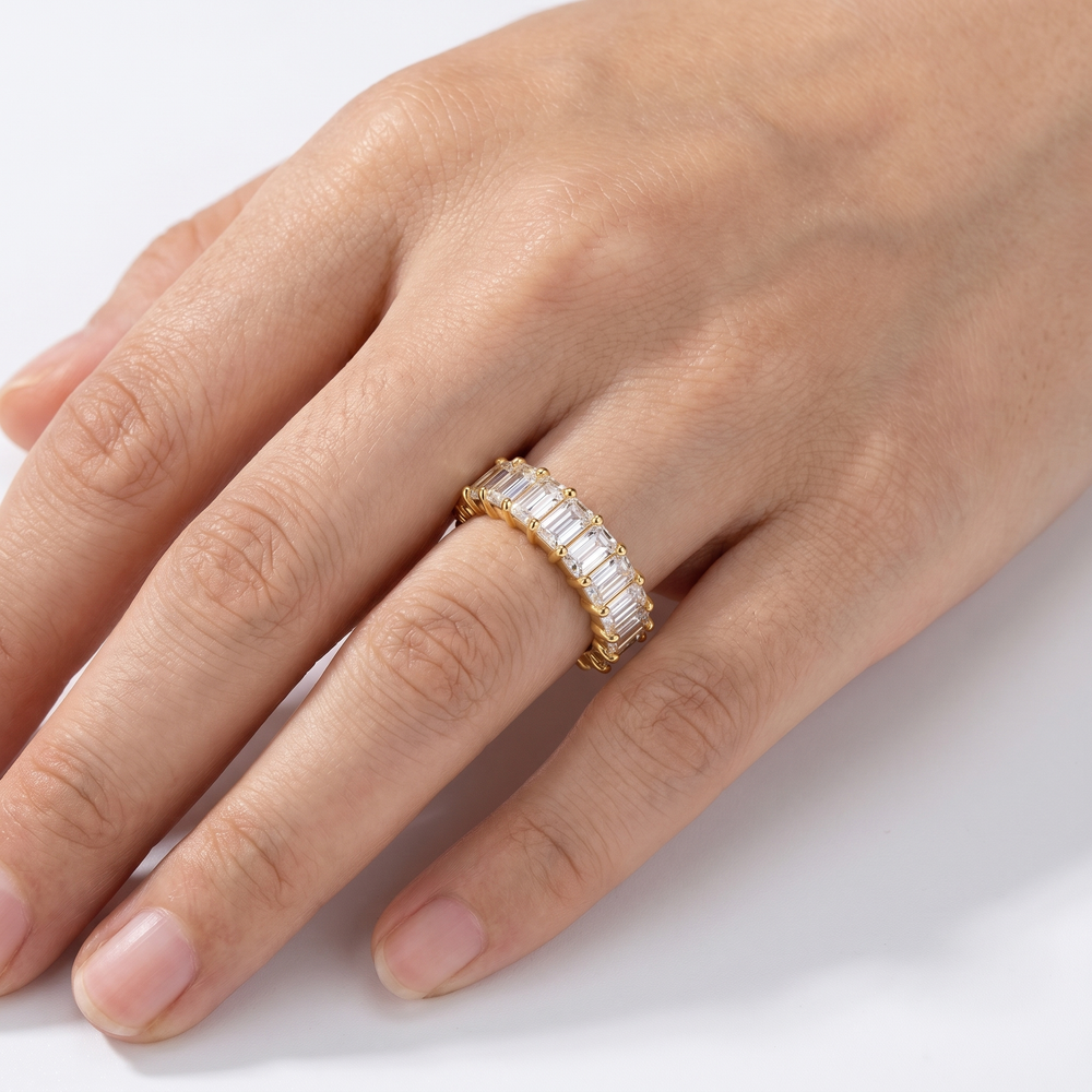 Monaco Emerald Ring - Gold