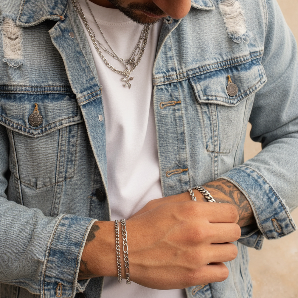 Cuban Bracelet 4MM - Silver