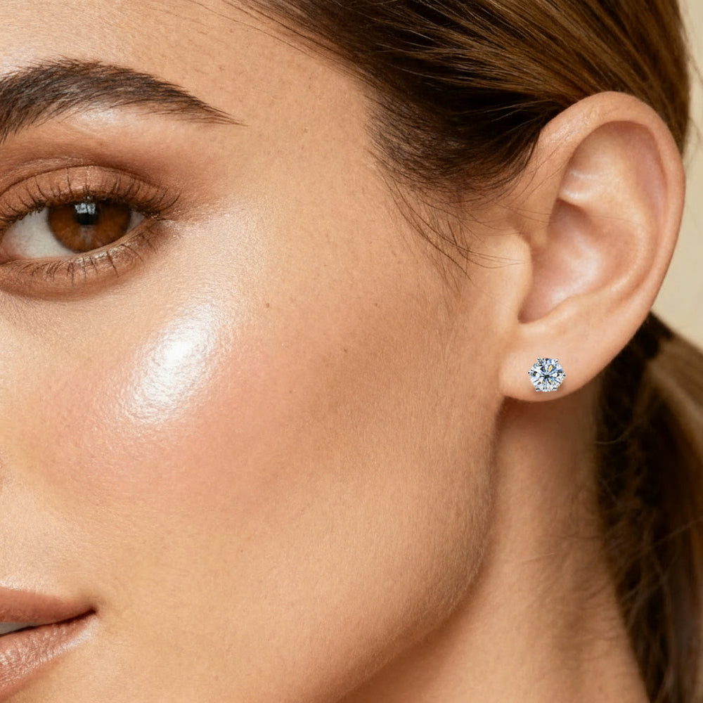 Classic Stud Earrings - Rose Gold