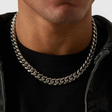 שרשרת קובנית 10 מ"מ – כסף