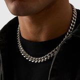 שרשרת קובנית 10 מ"מ – כסף