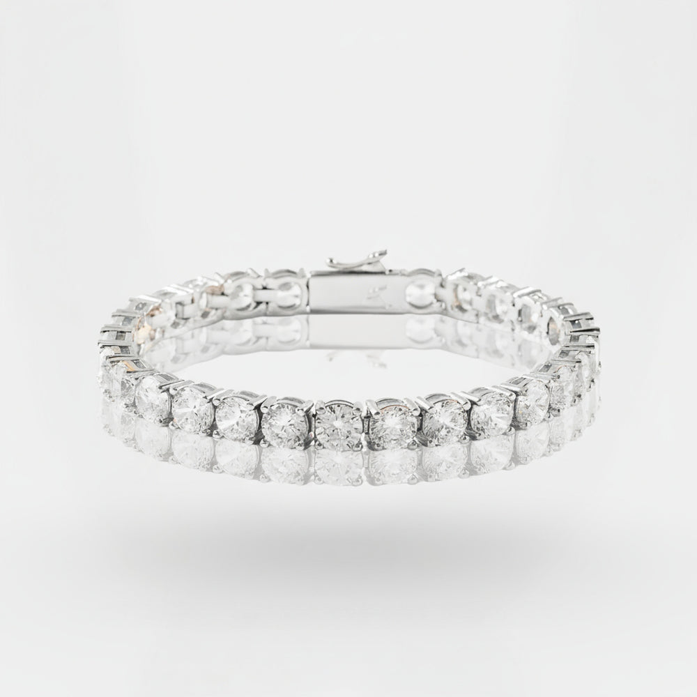 צמיד טניס Aria 5 מ"מ - זהב לבן