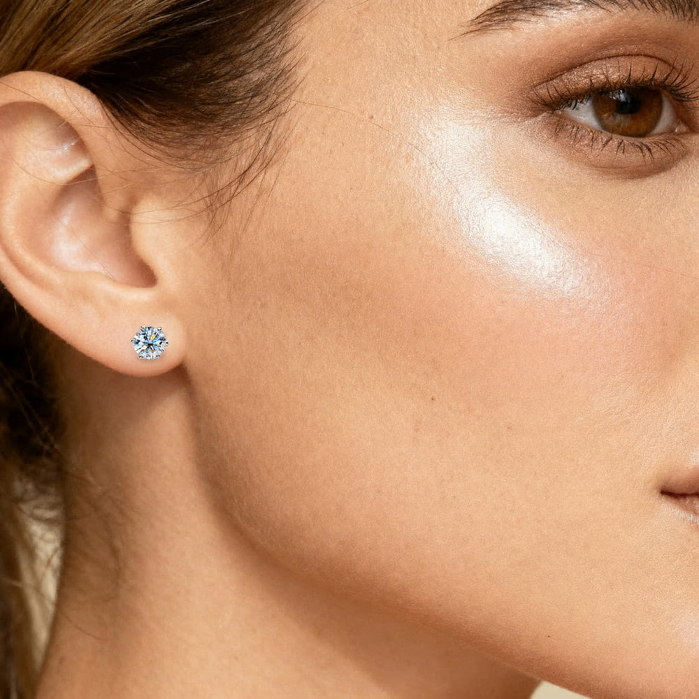 Classic Stud Earrings - Rose Gold