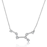 Astra Zodiac Sign Necklace In Silver