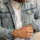 Cuban Bracelet 4MM - Gold