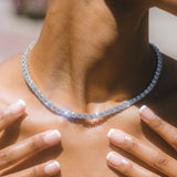 שרשרת טניס 5 מ"מ Aria - זהב לבן