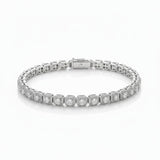 צמיד טניס Celeste - זהב לבן