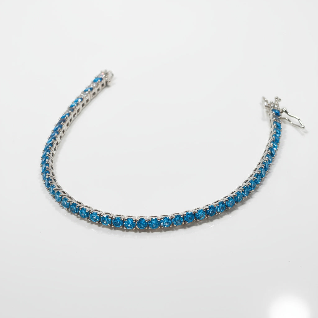 Aqua Tennis Bracelet