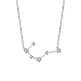 Astra Zodiac Sign Necklace In Silver