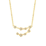 Astra Zodiac Sign Necklace In Gold
