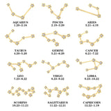 Astra Zodiac Sign Necklace In Gold