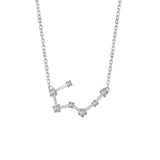 Astra Zodiac Sign Necklace In Silver