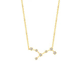Astra Zodiac Sign Necklace In Gold