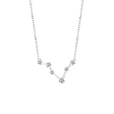 Astra Zodiac Sign Necklace In Silver