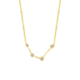 Astra Zodiac Sign Necklace In Gold