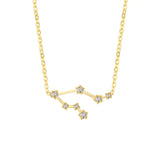 Astra Zodiac Sign Necklace In Gold