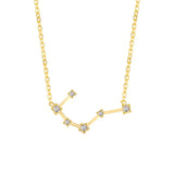 Astra Zodiac Sign Necklace In Gold