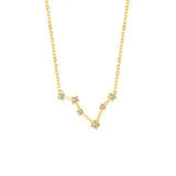 Astra Zodiac Sign Necklace In Gold
