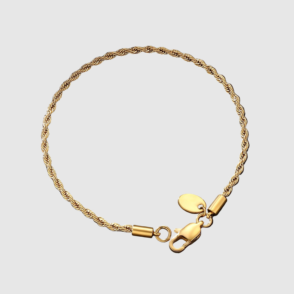 Rope Bracelet 2mm Gold