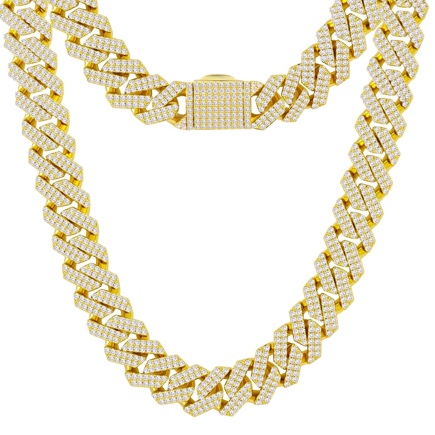 PRYSM – Prong Iced Cuban Necklace 12mm