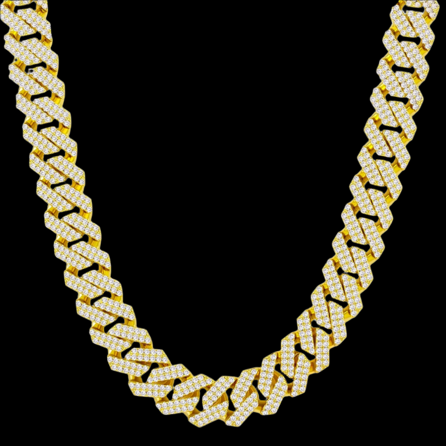 PRYSM – Prong Iced Cuban Necklace 12mm