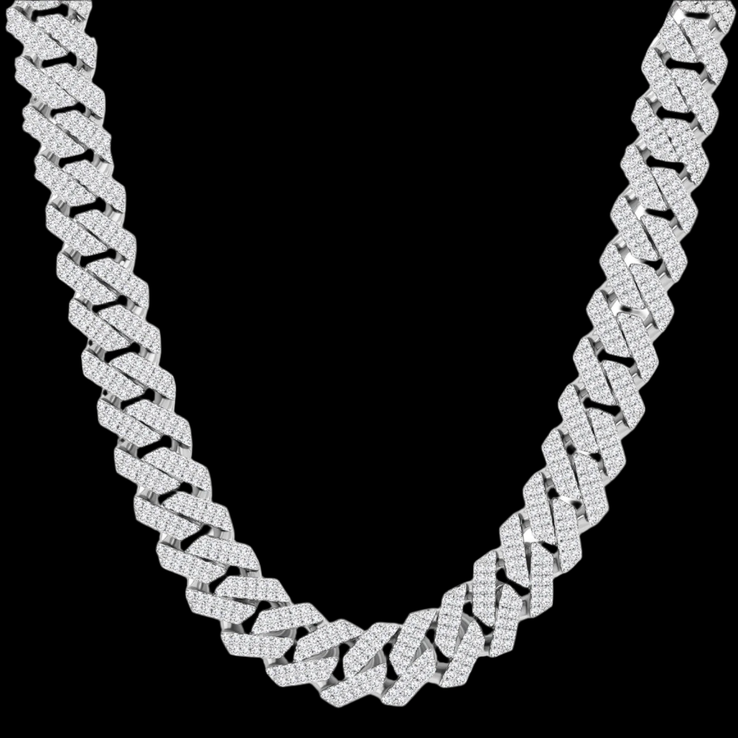 PRYSM – Prong Iced Cuban Necklace 12mm