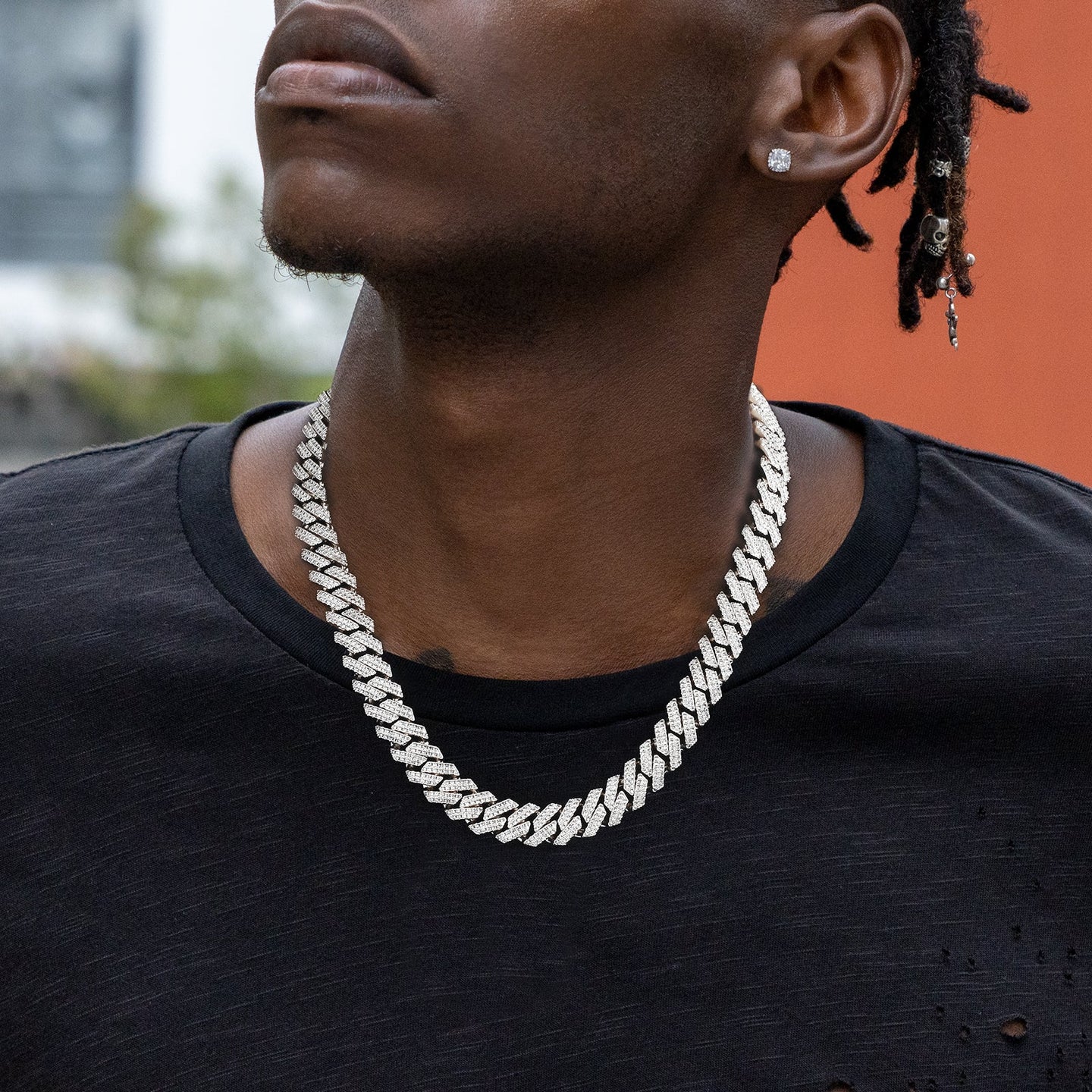 PRYSM – Prong Iced Cuban Necklace 12mm