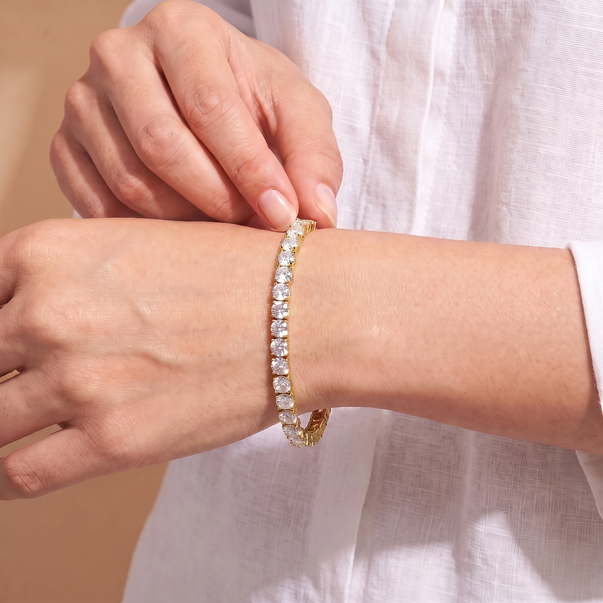 Aria Tennis Bracelet 5MM - Gold