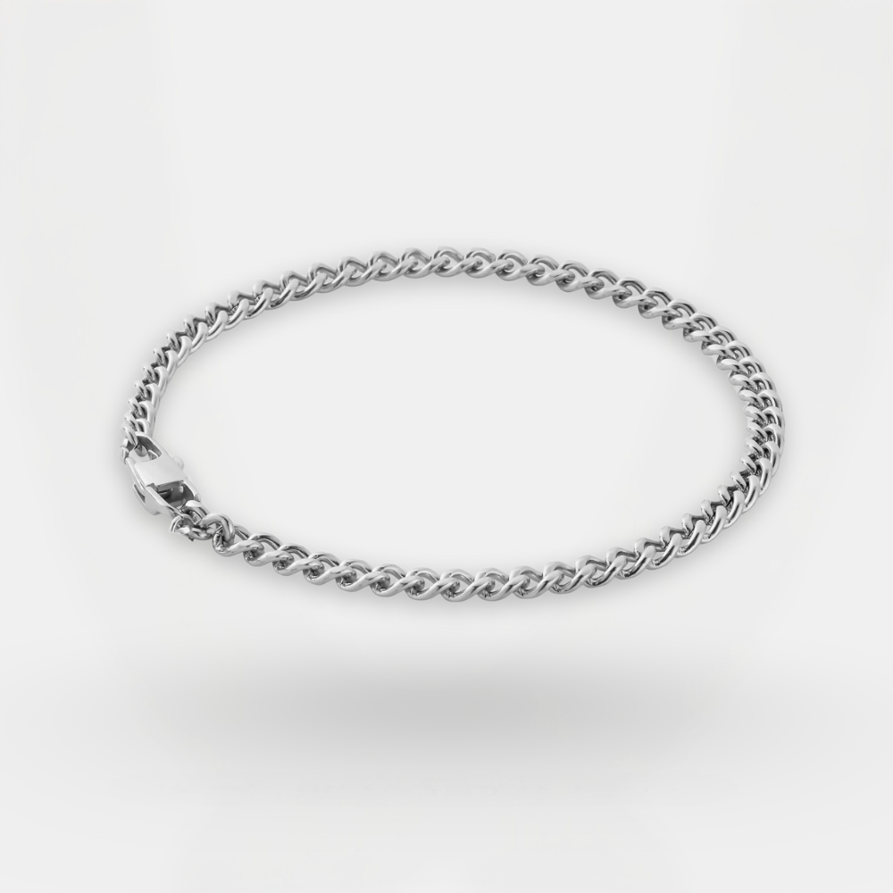 Cuban Bracelet 4MM - Silver