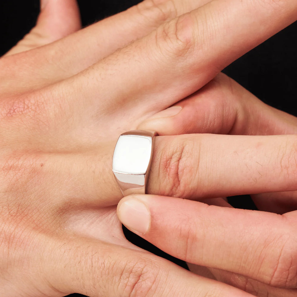 טבעת חותם מרובע – זהב