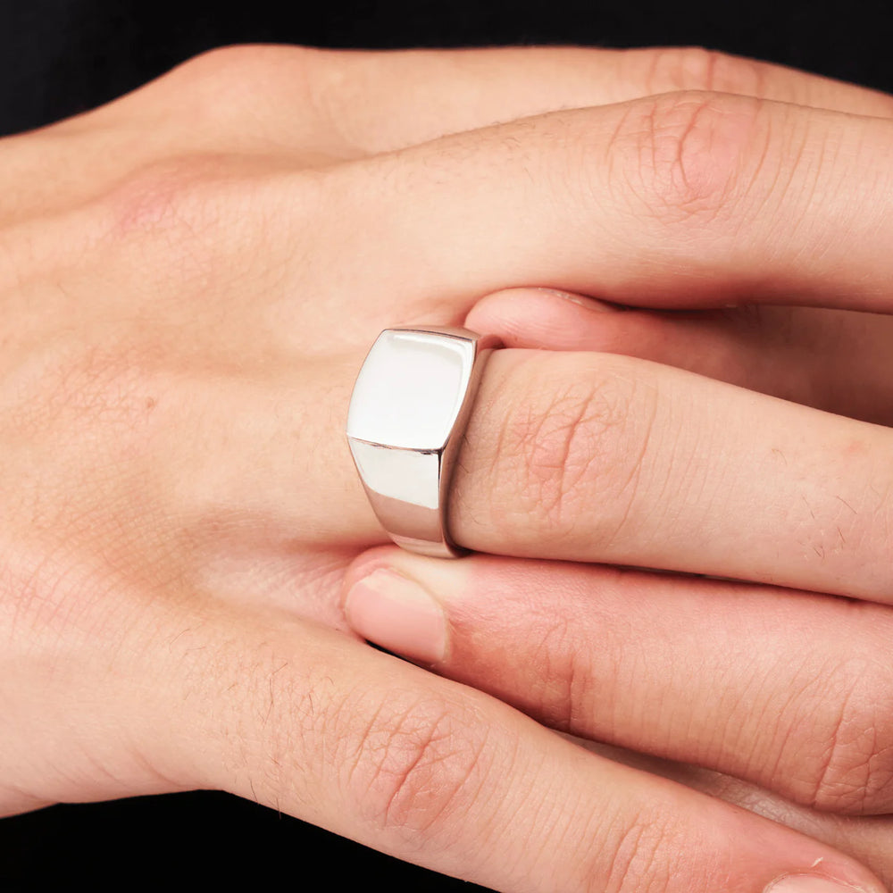 טבעת חותם מרובע – זהב