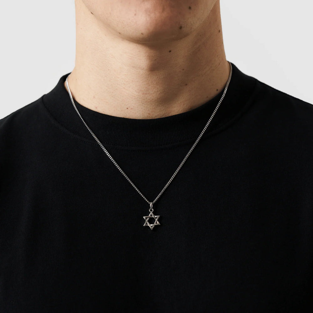Star of David Pendant - Silver