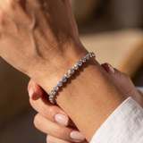Bella Bezel Tennis Bracelet - White Gold
