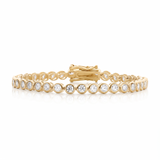 Bella Bezel Tennis Bracelet - Gold