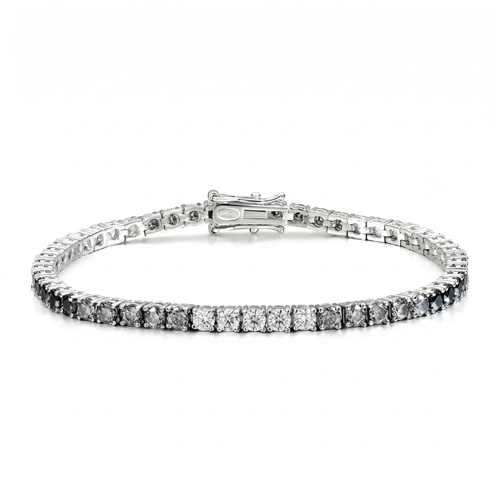 Ombré Tennis Bracelet - White Gold