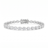Margaux Pear Tennis Bracelet - White Gold
