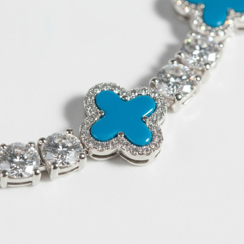 Ciel Clover Tennis Necklace