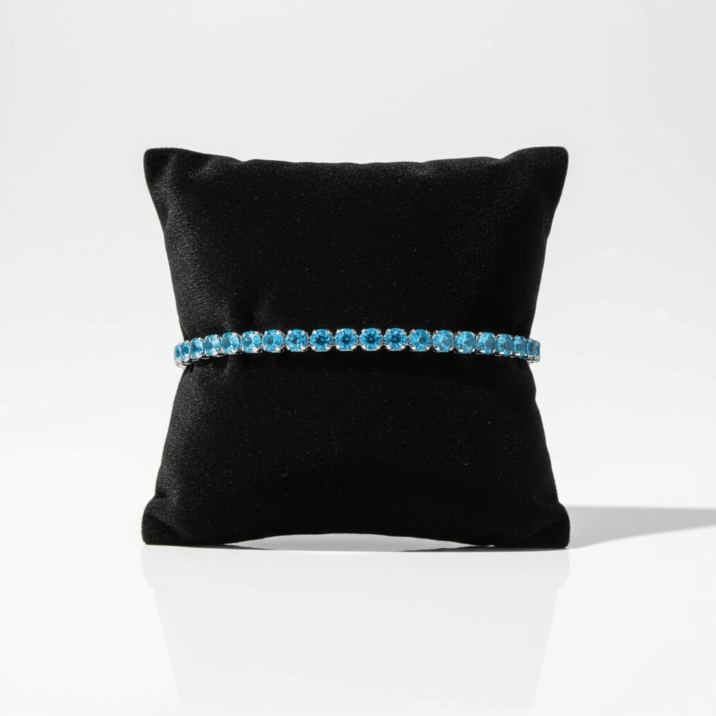 Aqua Tennis Bracelet