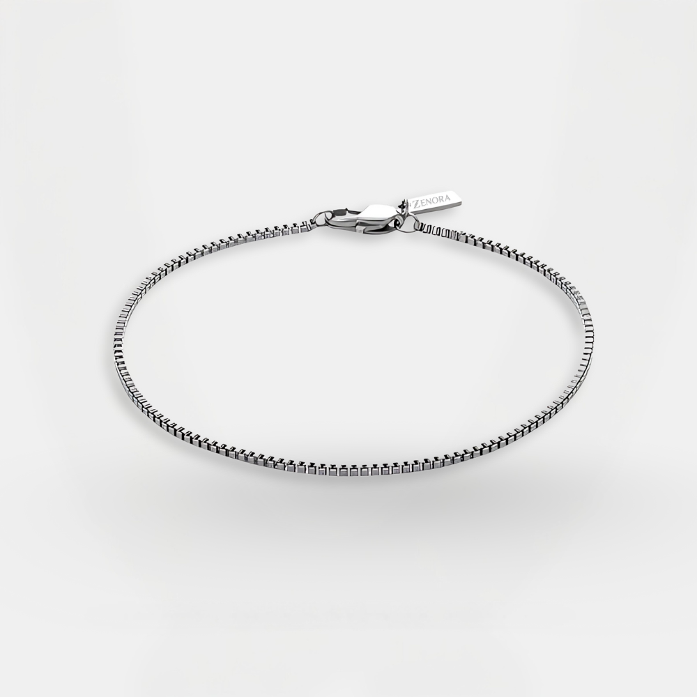 צמיד בוקס 2 מ"מ – כסף