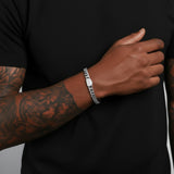 צמיד קובאני 10 מ"מ - כסף