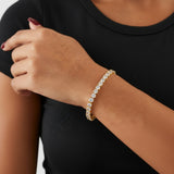 צמיד טניס Aria 5 מ"מ - זהב