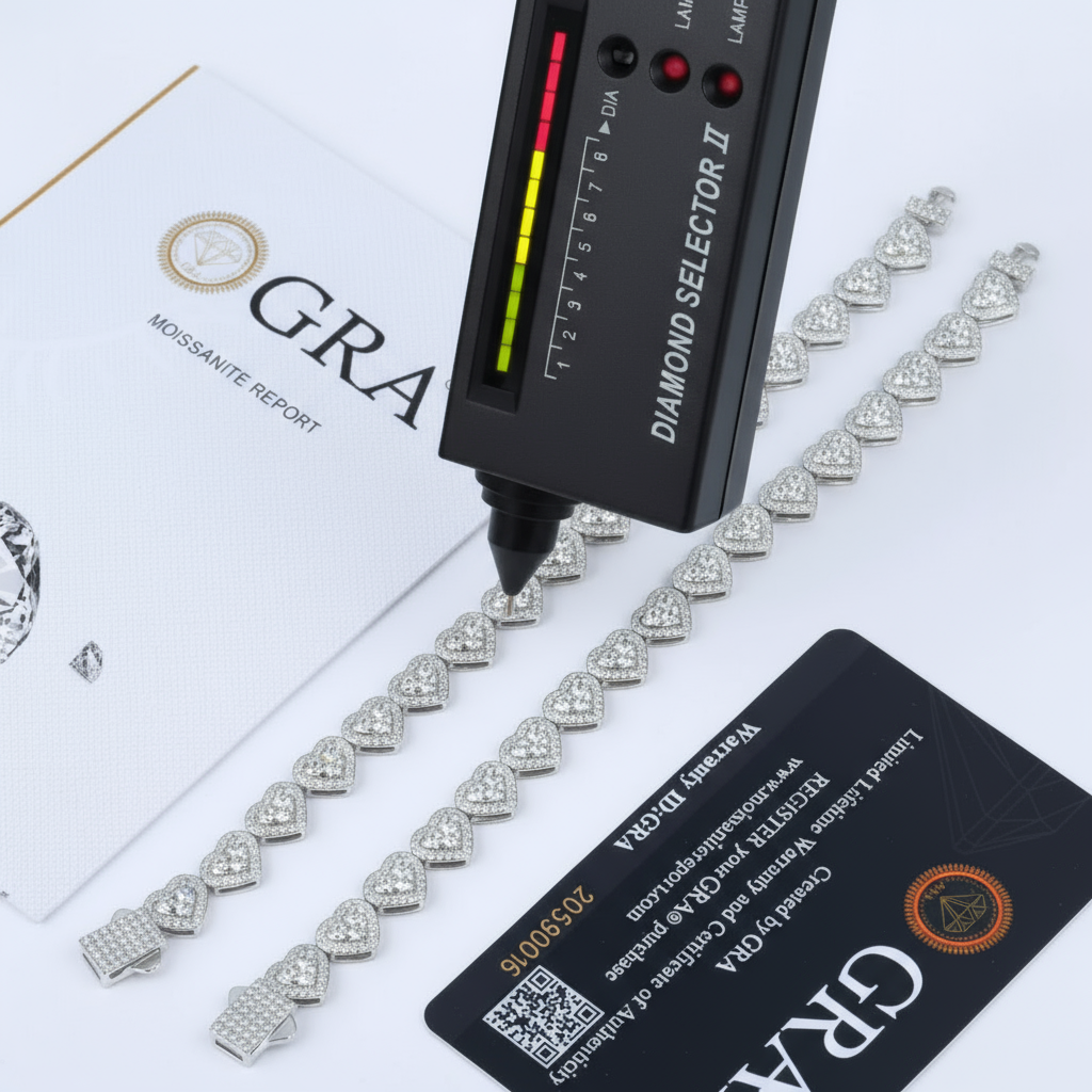 צמיד טניס לב - Amóre