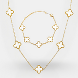 Clover Set Gold - White Pearl