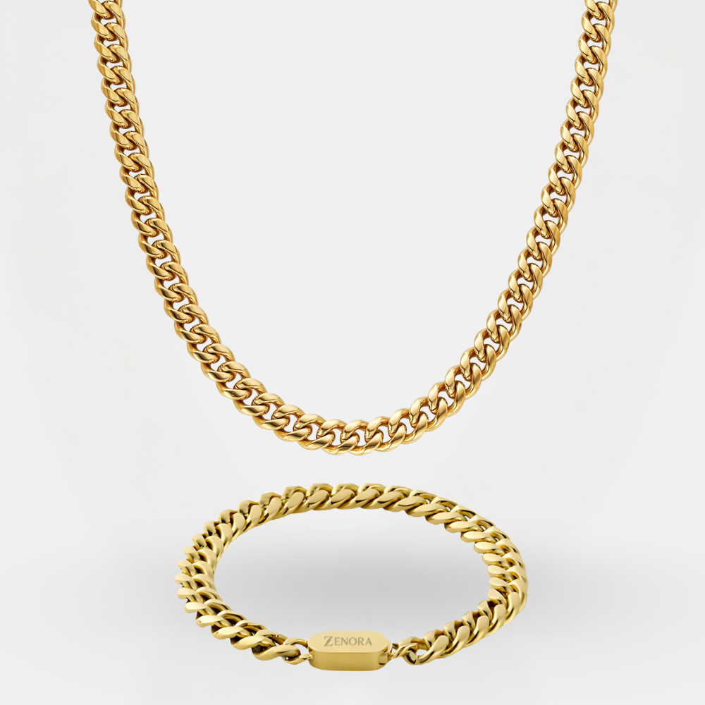 Cuban Set 8MM – Gold
