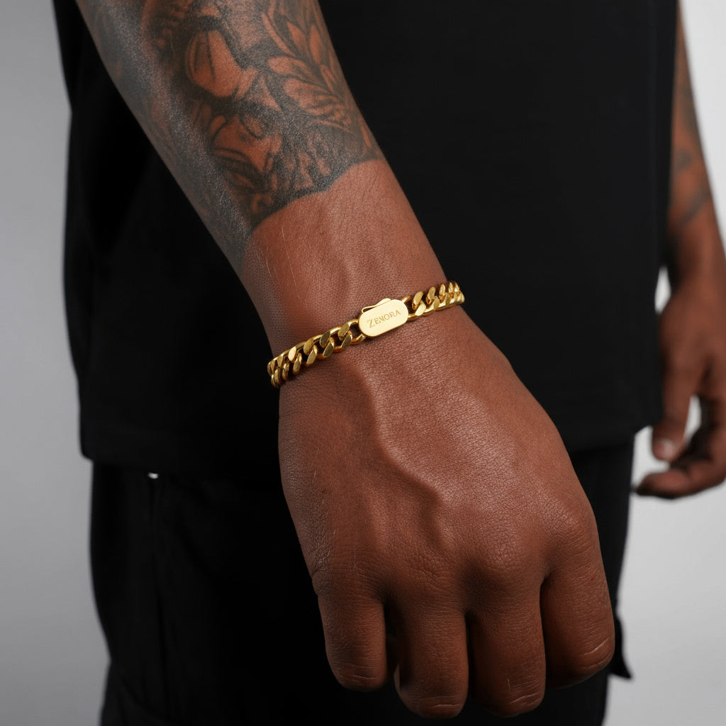 צמיד קובאני 10 מ"מ - זהב